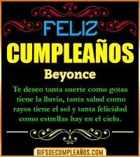 GIF Frases de Cumpleaños Beyonce